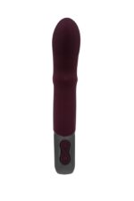 TITANZ 7" SILICONE RECHARGEABLE VIBRATOR IN RUBINE RED - Image 5