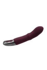 TITANZ 7" SILICONE RECHARGEABLE VIBRATOR IN RUBINE RED - Image 10