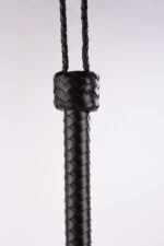 Kid Handle Kid Leather Braided Tails Black - Image 2