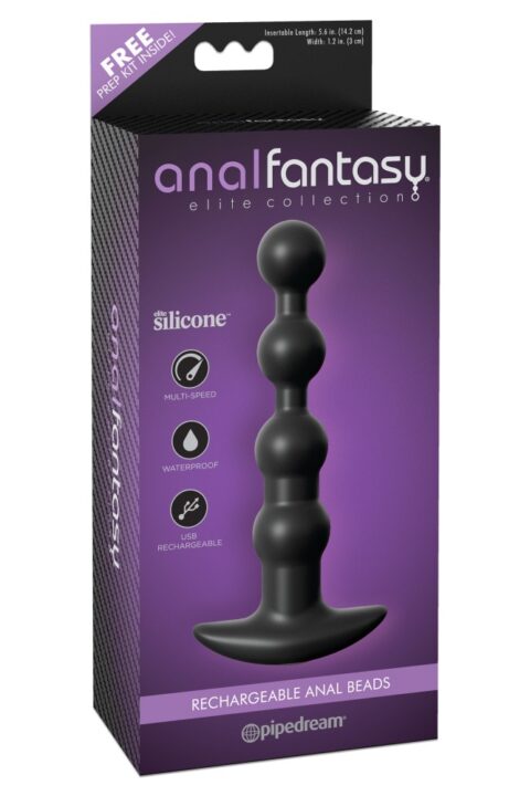 Rechargeable Anal Beads Black