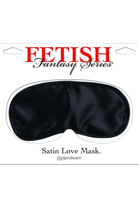 Satin Love Mask  Black