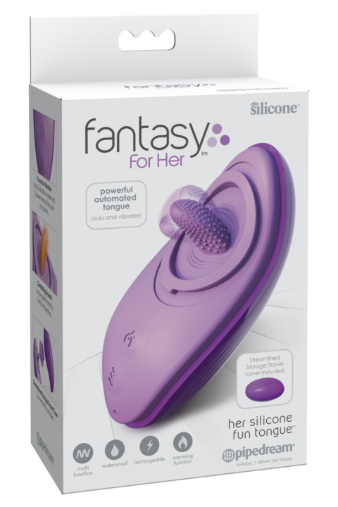Her Silicone Fun Tongue  Purple