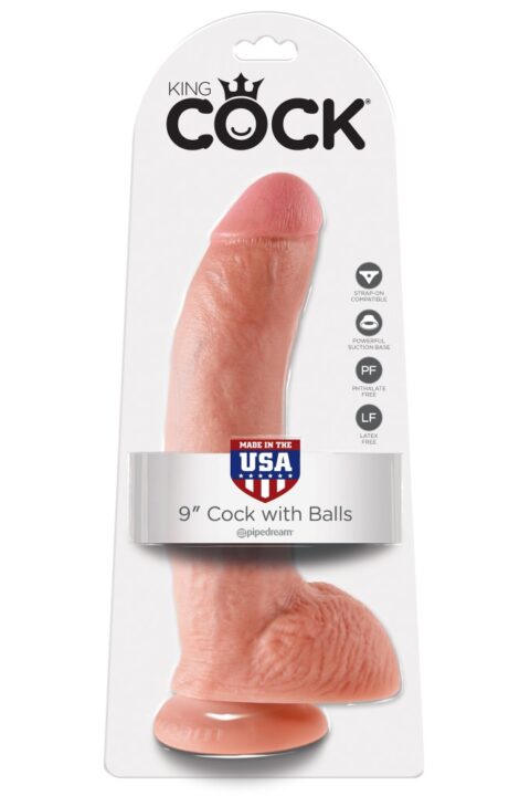 9" Cock with Balls  Light