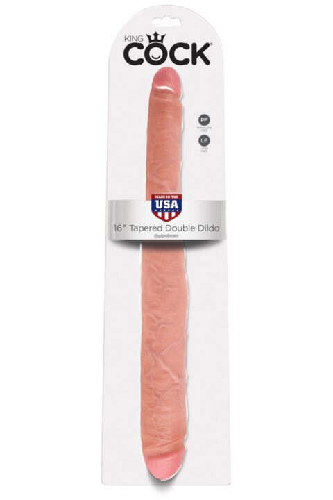 16" Tapered Double Dildo  Light