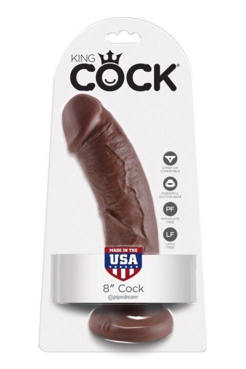 8" Cock  Brown