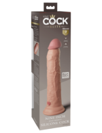 9" Dual Density Silicone Cock  Light - Image 2
