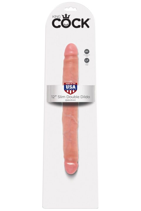 12" Slim Double Dildo Light