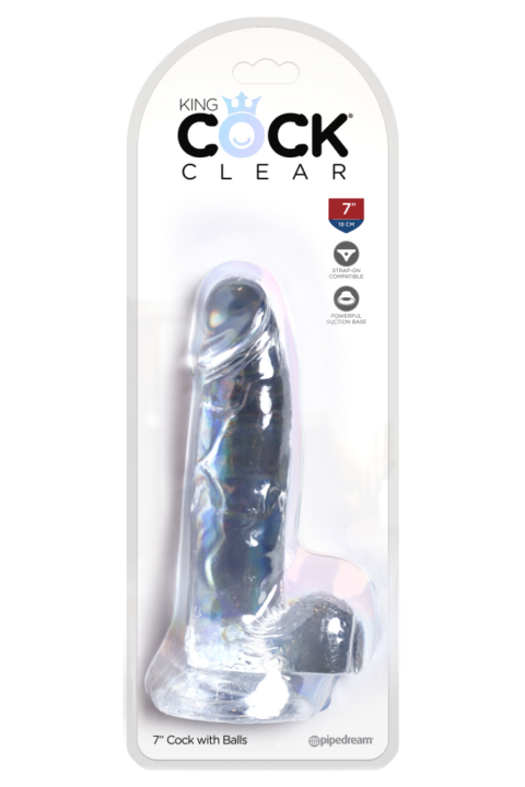7" with balls Clear