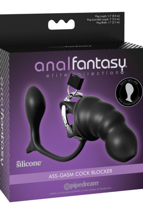 Ass-gasm Cock Blocker  Black