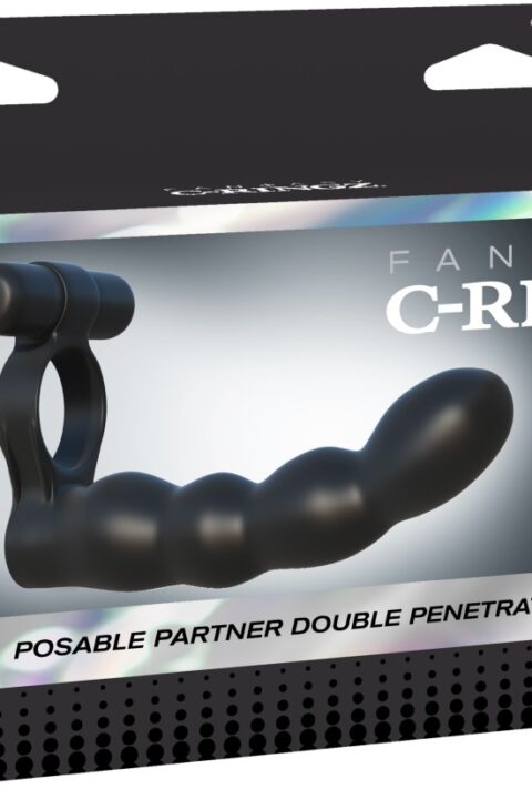 Posable Partner Double Penetrator  Black