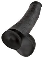 15" Cock with Balls  Black - Image 4