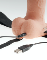 7" Hollow Strap-On  Light/Black - Image 5
