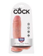 8" Cock with Balls  Light