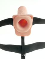7" Hollow Strap-On  Light/Black - Image 4