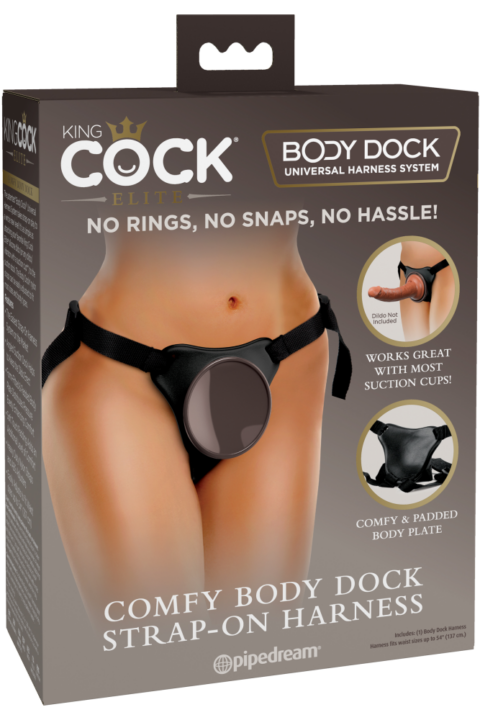 Comfy Body Dock Strap-On Harness Black/ Dark Brown