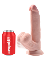 8" Triple Density Cock With Swinging Balls  Light - Image 4