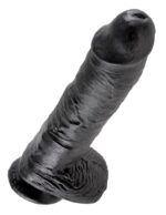 10" Cock with Balls  Black - Image 4