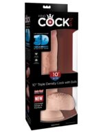 10" Triple Density Cock with Balls Light