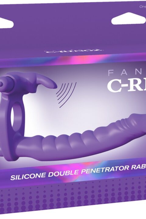 Silicone Double Penetrator Rabbit Purple