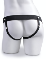 7" Hollow Strap-On with Remote  Tan/ Black - Image 5