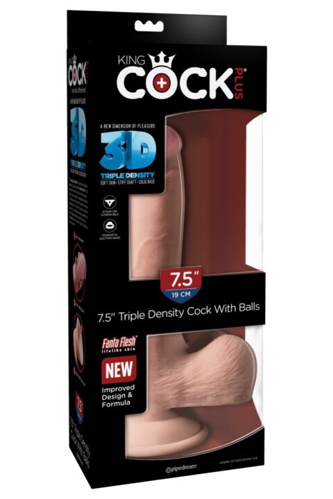 7.5" Triple Density Cock with Balls Light