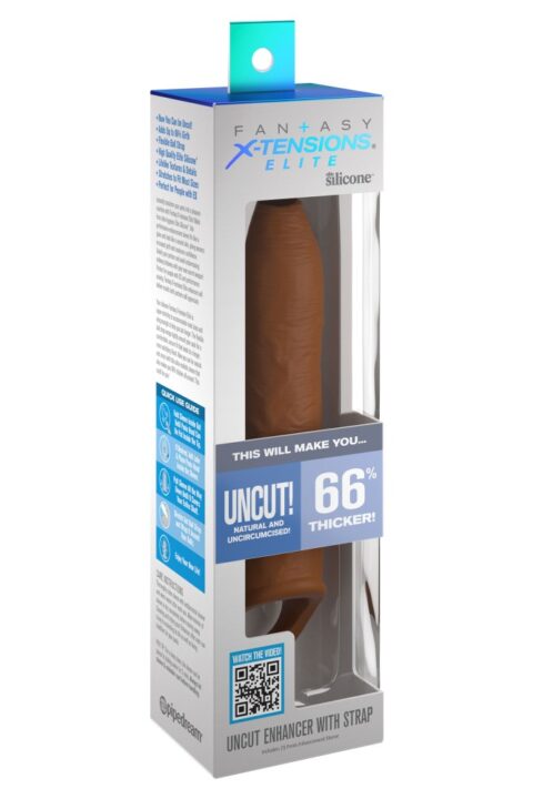 Uncut 7" Extension Sleeve w/Strap Tan