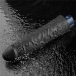 9.5" REAL SOFTEE Rechargeable Vibrating Dildo(Black) - Image 3