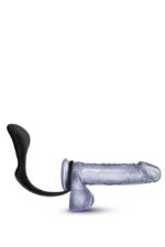 ANAL ADVENTURES COCK RING PLUG BLACK - Image 7