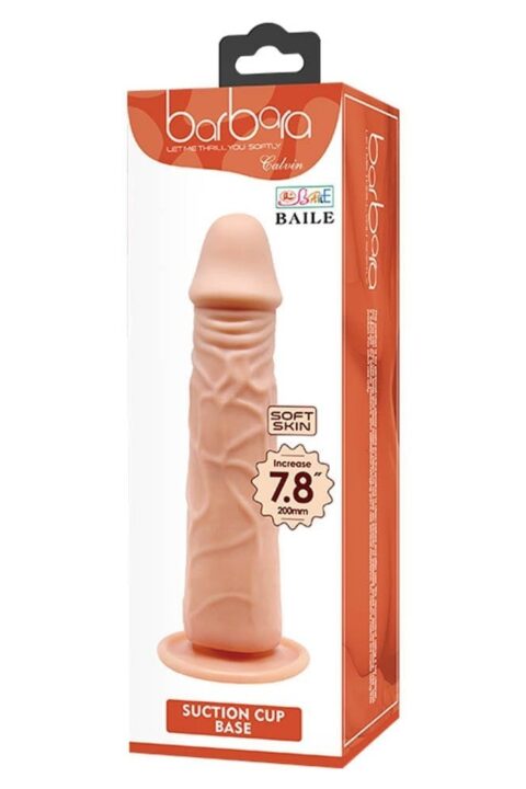 Barbara Calvin 7,8 " Dildo with Suction Cup