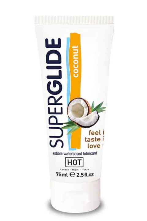 HOT Superglide edible lubricant waterbased - COCONUT 75 ml