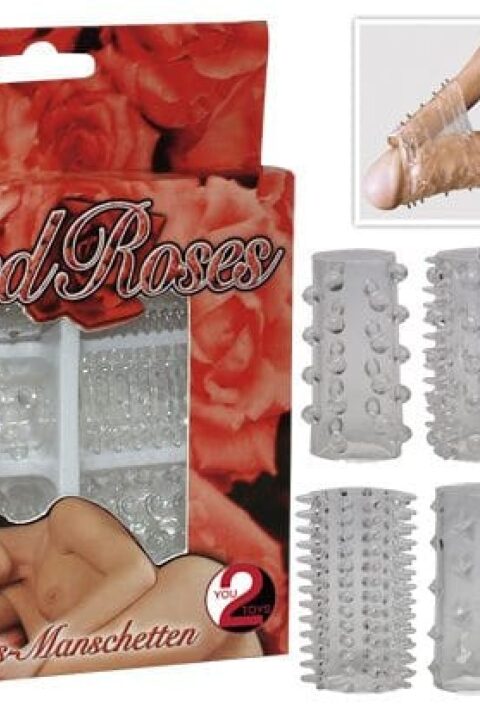 Red Roses Penis Ring Set 6 pcs