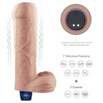 9" REAL SOFTEE Rechargeable Vibrating Dildo(Flesh) - Image 6