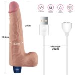10" REAL SOFTEE Rechargeable Vibrating Dildo(Flesh) - Image 7