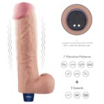 10.5" REAL SOFTEE Rechargeable Vibrating Dildo(Flesh) - Image 6