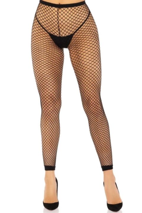 Industrial Net footless tights O/S - black