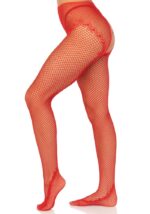 Crotchless backseam tights O/S - red - Image 5