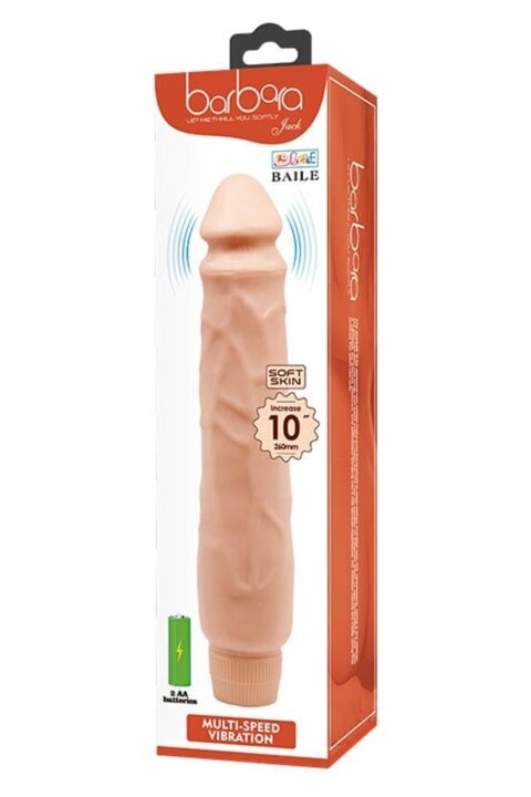 Barbara Jack Realistic Multi-Speed Vibrator 10"