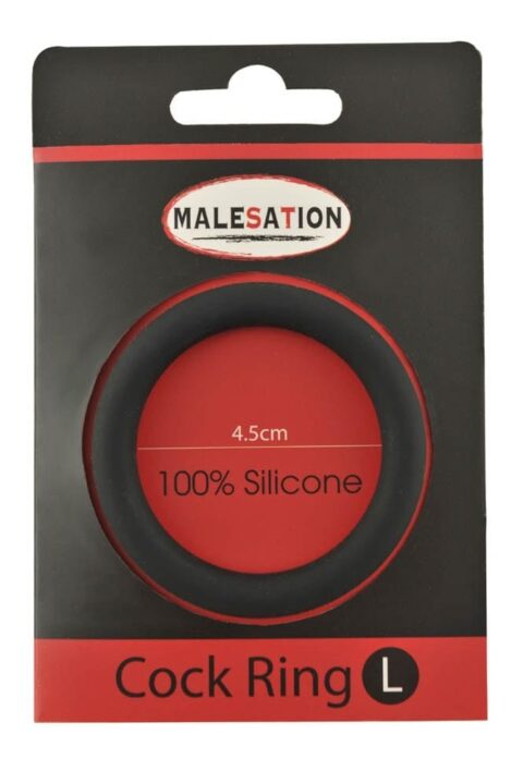 Malesation Silicone Cock Ring Black L