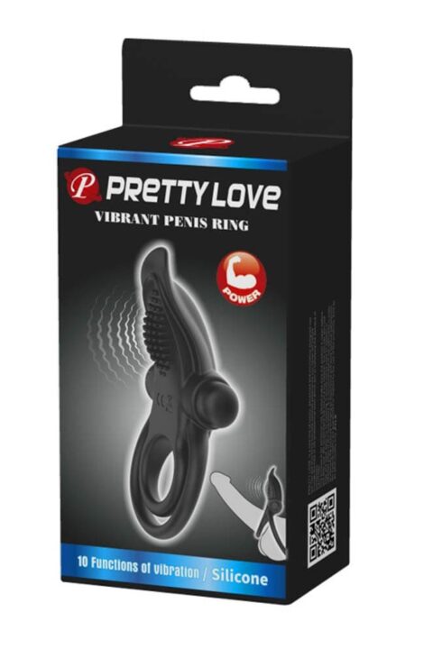 Pretty Love Vibrant Penis Ring Black