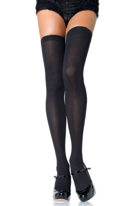 Nylon Over The Knee - BLACK - O/S - HOSIERY