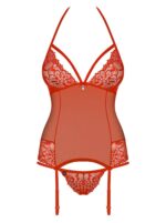 838-COR-3 corset & thong red  S/M - Image 3