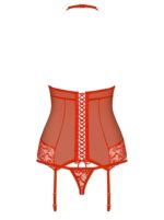 838-COR-3 corset & thong red  S/M - Image 4