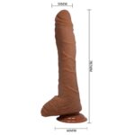 Beautiful Alex 11" Dildo Brown - Image 7
