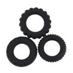 Titan 3 in 1 Silicone Rings Black - Image 3