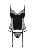 Sharlotte corset & thong black L/XL - Image 5