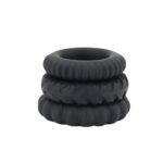 Titan 3 in 1 Silicone Rings Black - Image 4