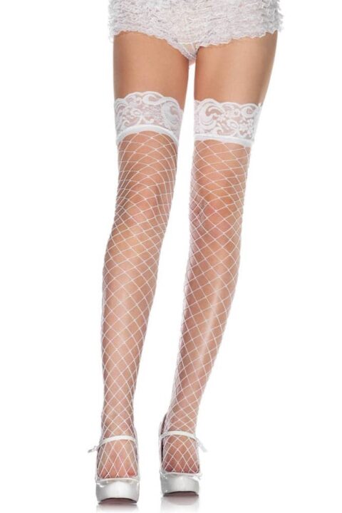 Fence Net Stocking - WHITE - O/S - HOSIERY