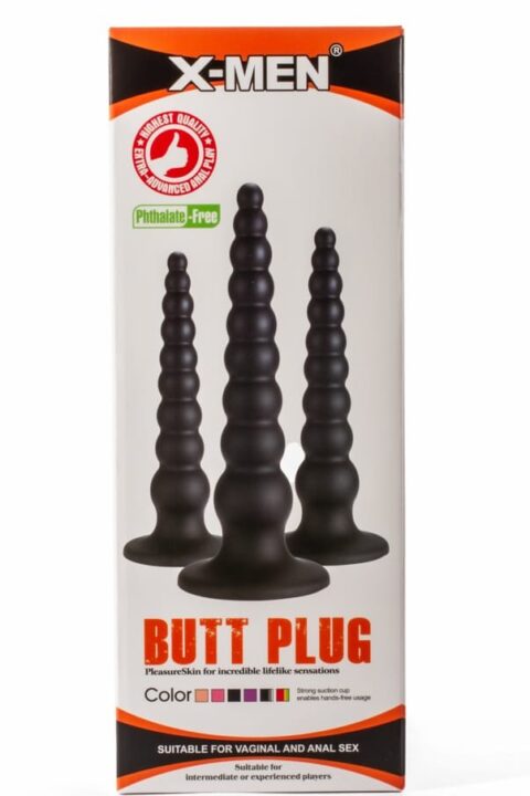 X-Men 7.87" Butt Plug Black S