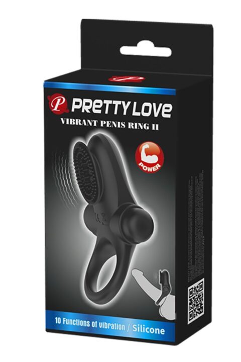 Pretty Love Vibrant Penis Ring 2 Black