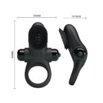 Pretty Love Vibrant Penis Ring 2 Black - Image 6